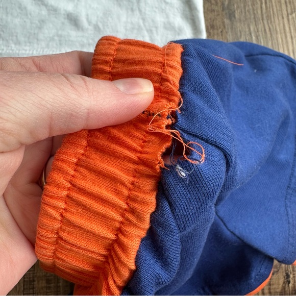 Vintage single stitch Detroit White Tigers T-Shirt and Blue Orange Shorts Set - Picture 3 of 7